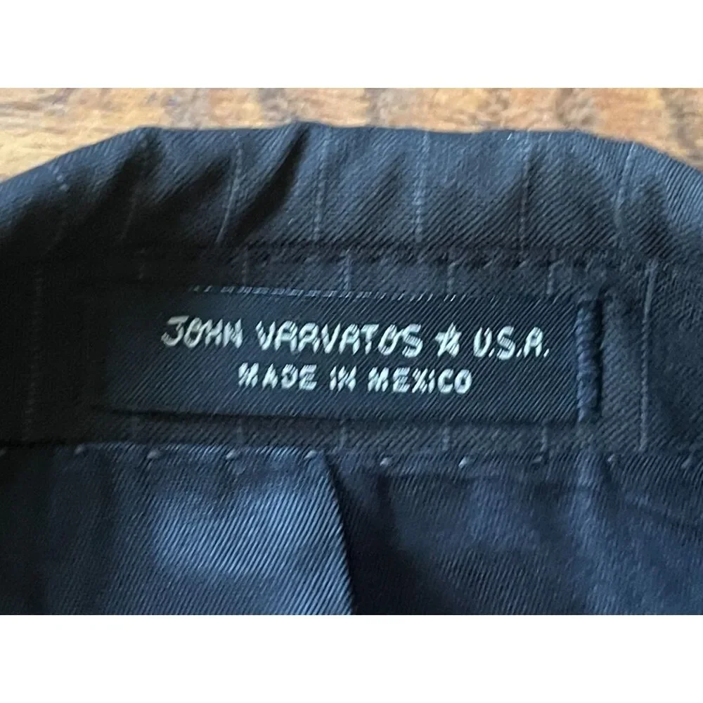 John Varvatos Gray Stripe Blazer Sports Coat Jacket  Mens Size 44